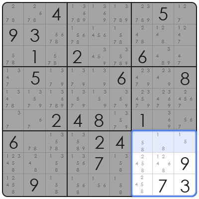 swordfish pattern sudoku